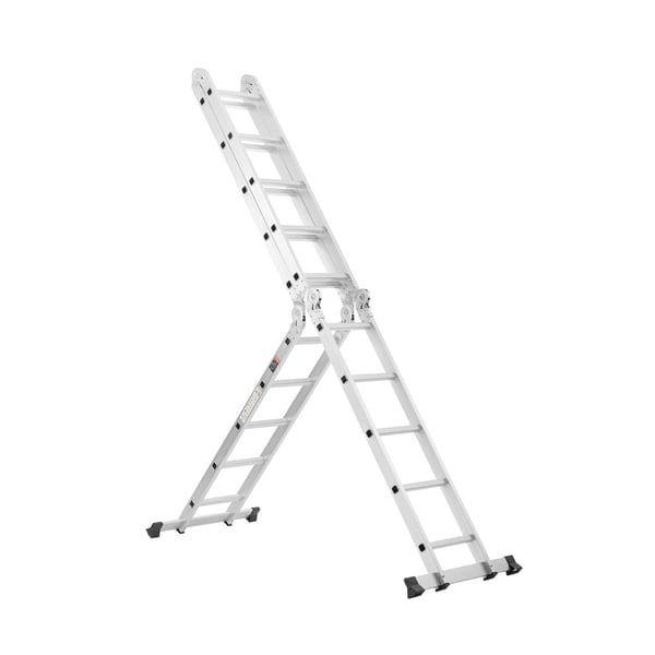 Taitettava tikas, 7-in-1 teleskooppilaajennus, 196.5x70.8x273.5 cm, metalli