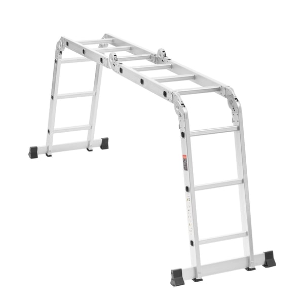 Taitettava tikas, 7-in-1 säädettävä teleskooppitikas, 350x60,8x168,5 cm, alumiini