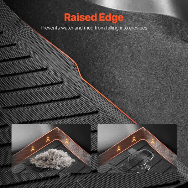 Bagagerumsmatta, kompatibel med Tesla Model Y 2020-2024, 114x111,5 cm, svart, TPE