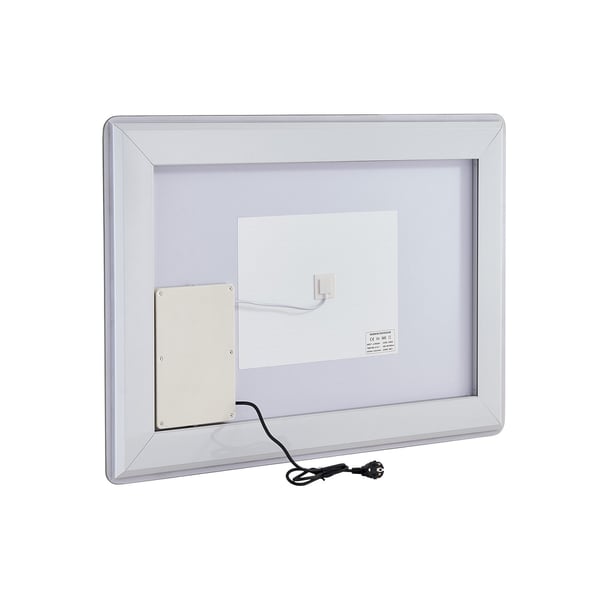 LED Badrumsspegel, 70x100x2,6 cm, Dimbar, Imfri, Väggmonterad