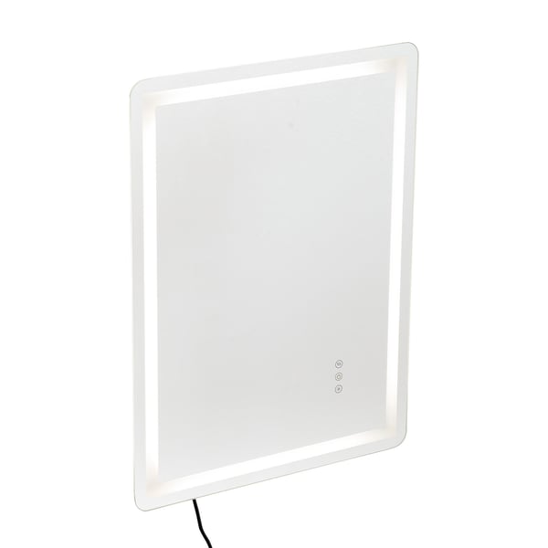 LED Badrumsspegel, 60x80x2,6 cm, Dimbar, Imfri, Väggmonterad