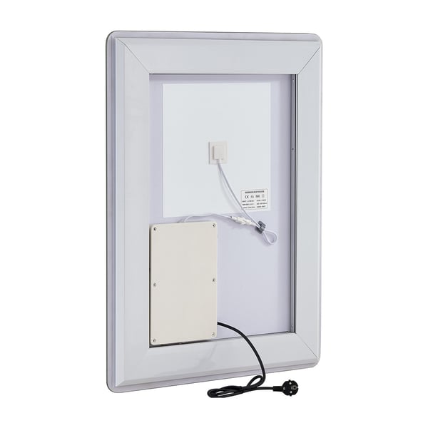 LED Badrumsspegel, 60x80x2,6 cm, Dimbar, Imfri, Väggmonterad