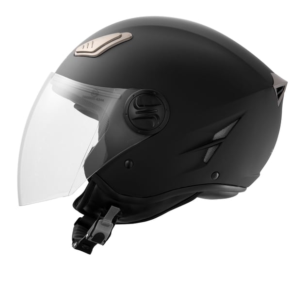 Motorcykelhjelm, 34,7x27,5x23,8 cm, Sort, ABS