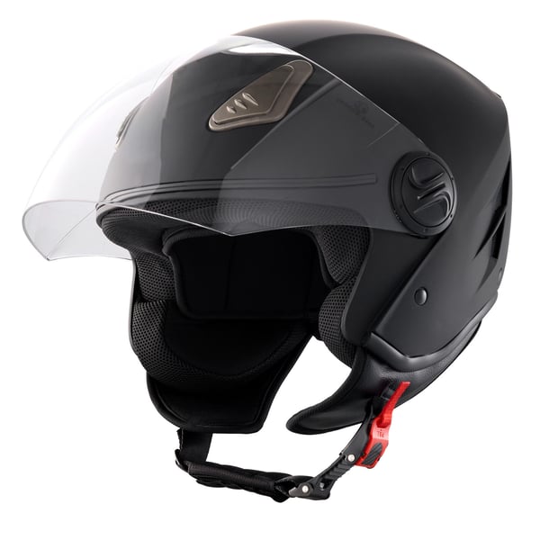 Motorcykelhjelm, 34,7x27,5x23,8 cm, Sort, ABS
