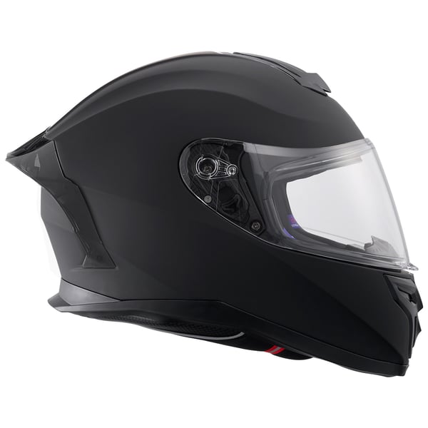 Motorcykelhjälm, Integral, 40,8x27x26,4 cm, Svart, ABS