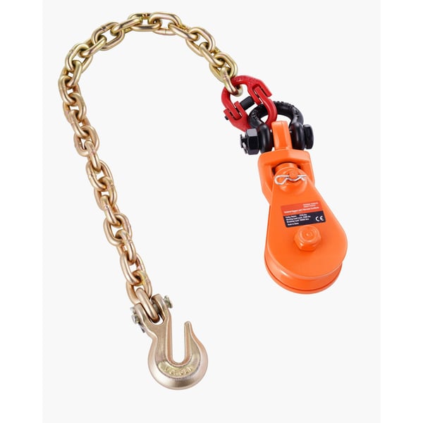 Snatch Block Trissa, 2 Ton med G80 Kedja, 23,5x7,4x3,7 cm, Metall