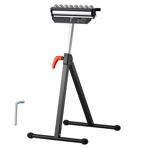 Rullebord, 68x108 cm justerbar højde, 29,2 cm rullehoved, sammenklappeligt stål