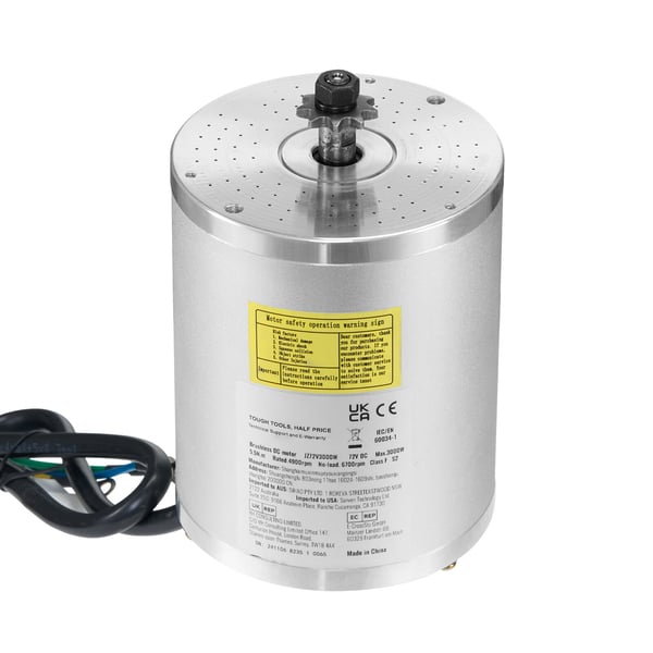Sähköinen harjaton DC-moottorisarja 3000W 72V 134x107x112 mm, moottorisarja
