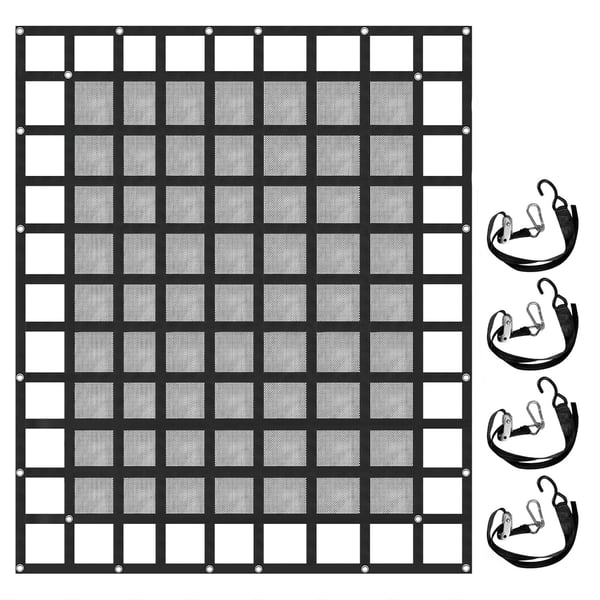 Lastnet, 244x205 cm, Sort, Polyester