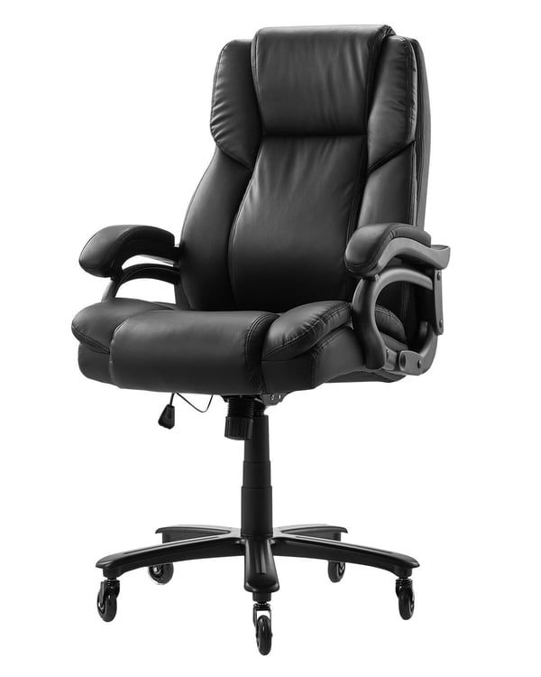 Direktørstol, 68,5x77,4x128,8 cm, Sort, PU-læder