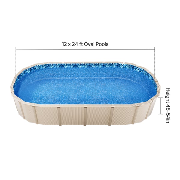 Poolforing, 732x366x147 cm, Blå, Vinyl