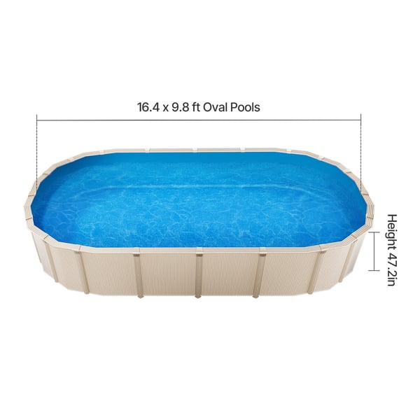 Poolliner, 500x300x120 cm, Oval, Vinyl