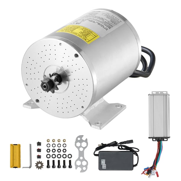 Sähköinen harjaton DC-moottoripaketti 1800W 48V 4500rpm, 13.4x10.7x11.2 cm