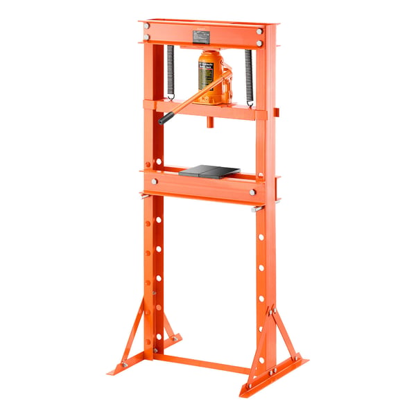 Hydraulisk værkstedspræse, 682x595x1496 mm, Justerbar, Stål