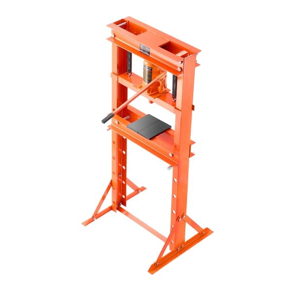 Hydraulisk værkstedspræse, 682x595x1496 mm, Justerbar, Stål