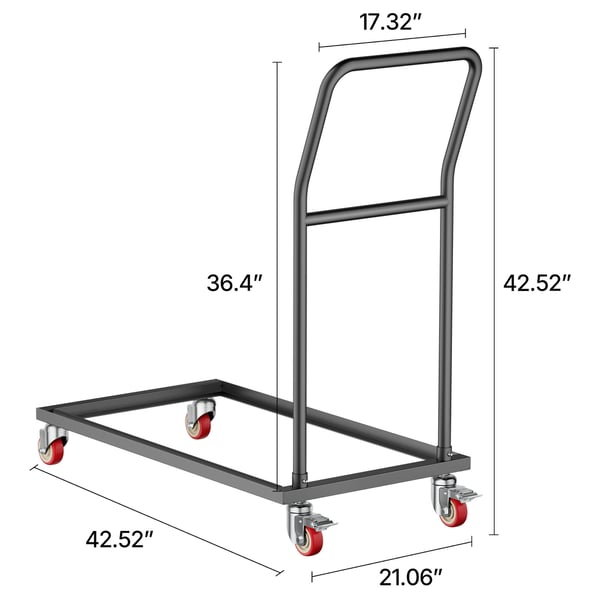 Sammenklappelig stolerack, 108x53.5x108 cm, Sort, Metalopbevaring