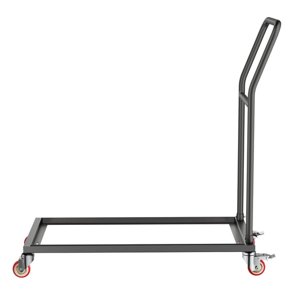 Sammenklappelig stolerack, 108x53.5x108 cm, Sort, Metalopbevaring