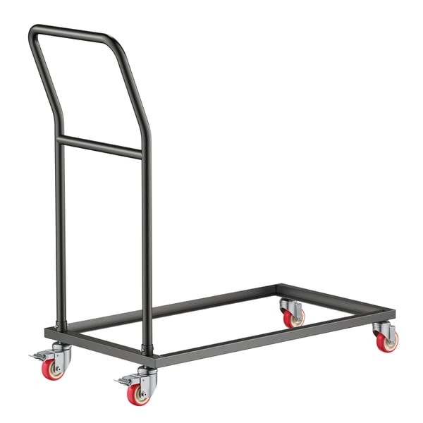 Sammenklappelig stolerack, 108x53.5x108 cm, Sort, Metalopbevaring