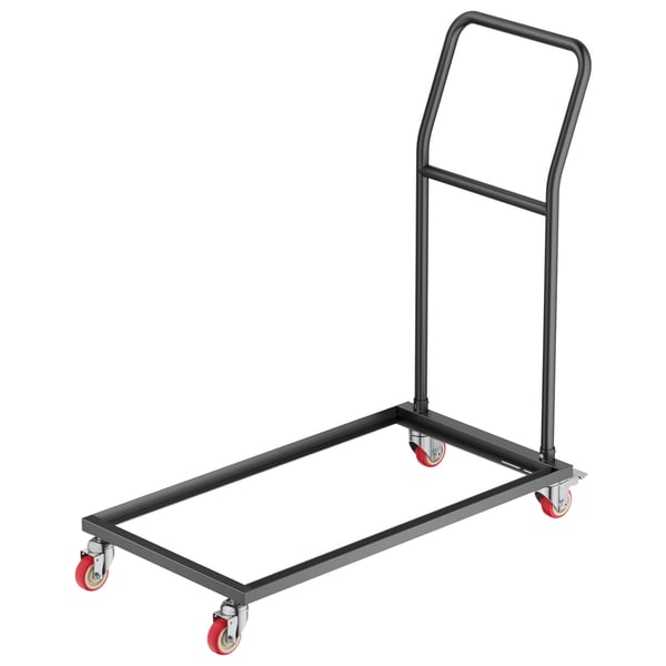 Sammenklappelig stolerack, 108x53.5x108 cm, Sort, Metalopbevaring