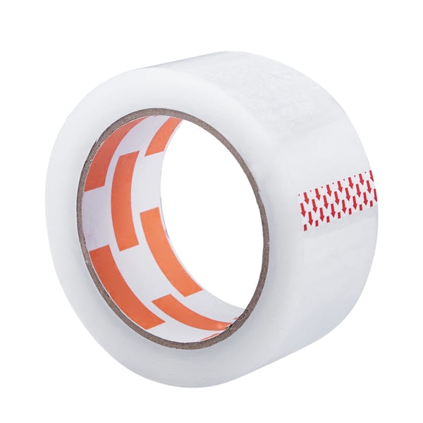 Pakketape, 12 ruller med dispenser, 155x55x107 mm, klar, ekstra stærk