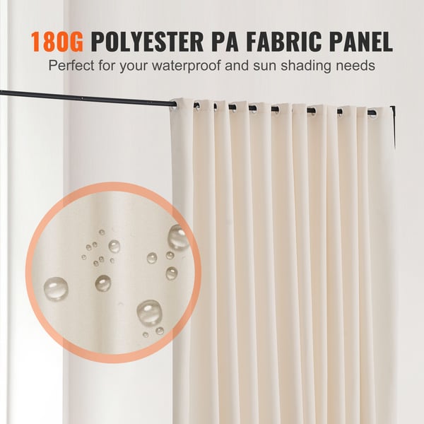 Rumdeler 308,5x45x245,5 cm Beige, afskærmningsskærm