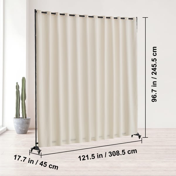Rumdeler 308,5x45x245,5 cm Beige, afskærmningsskærm