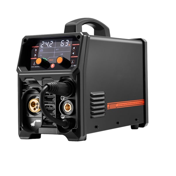 MIG-hitsauskone, 200A 5-in-1 synerginen hitsauslaite, 43x18x32 cm