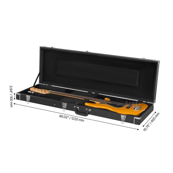 Elbas Hardcase, 122x40x10 cm, Sort, Vandtæt
