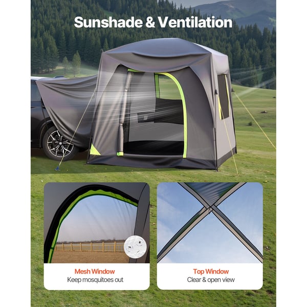 SUV Camping Telt, 2480x3080x2300 mm, Vandtæt, Dobbelt Lag