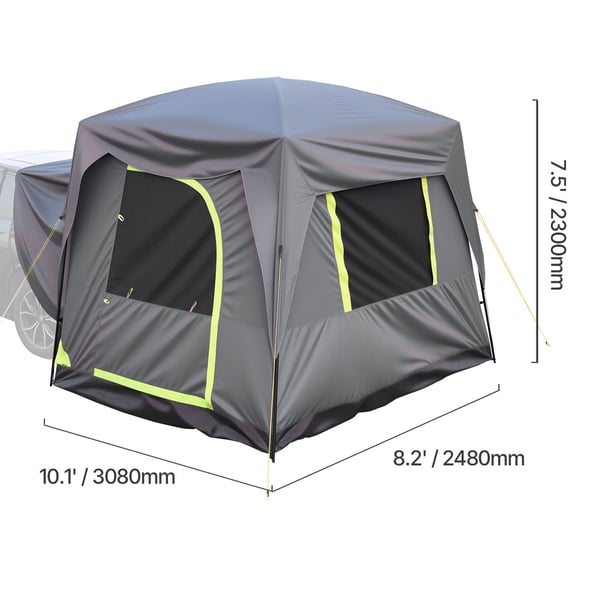 SUV Camping Telt, 2480x3080x2300 mm, Vandtæt, Dobbelt Lag