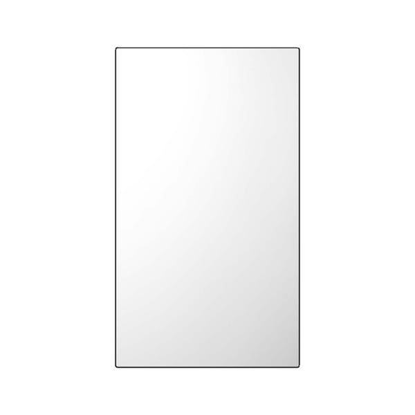 Medicinskab 35.5x61x13.5 cm Spejl Aluminium Sort, opbevaring