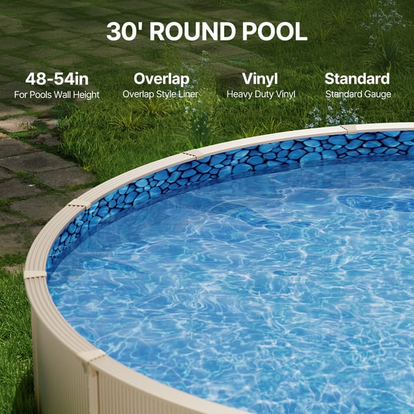 Poolforing, 914x147 cm, Blå, Vinyl