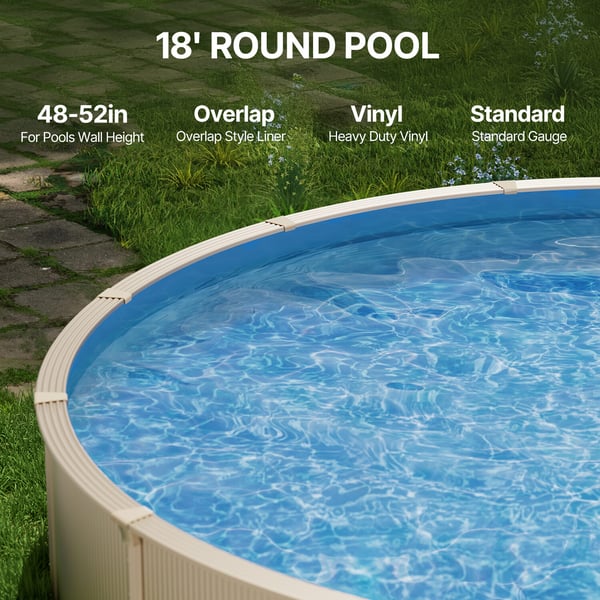 Poolforing, 550x132 cm, Ensfarvet, Vinyl
