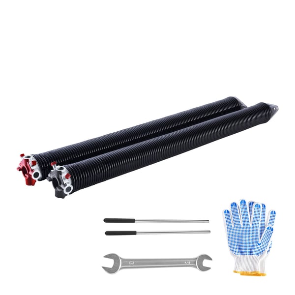 Garageport Torsionsfjädrar, 5.94x50.8x71.1 cm, Svart, Stål