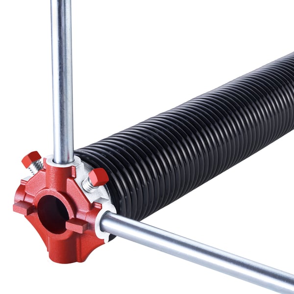 Garageport Torsionsfjädrar, 5.94x50.8x71.1 cm, Svart, Stål