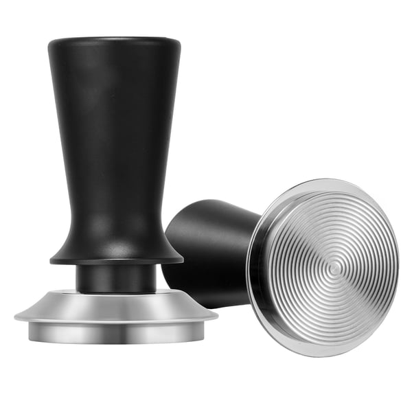 Espresson tamppari, 53 mm, ruostumaton teräs, liukumaton kahva, kahvityökalu