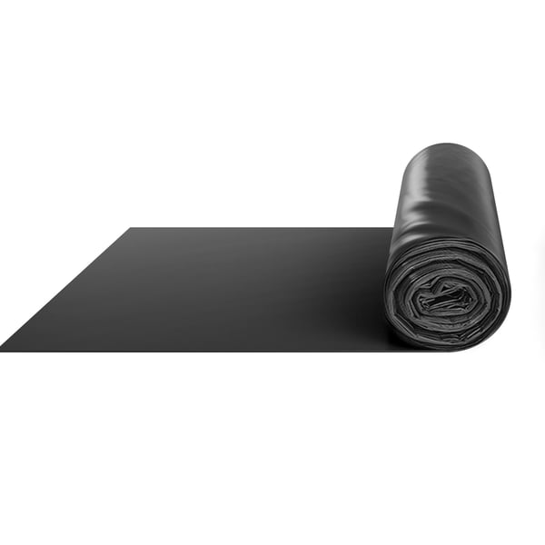 Muovikalvo 91x1524 cm Musta, Polyeteeni