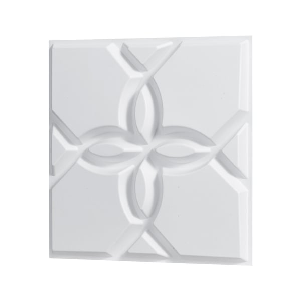 3D-seinäpaneelit, 300x300x25,1 mm, valkoinen, PVC 3D-seinäpaneelit, 300x300x25,1 mm, valkoinen, PVC