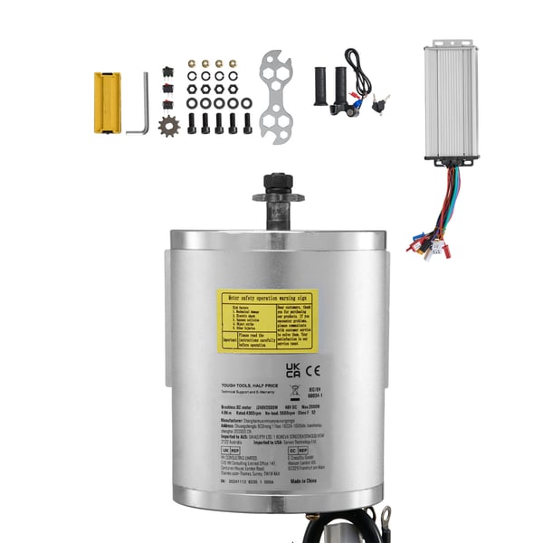 Sähköinen harjaton DC-moottoripaketti, 2000W 48V 4300rpm, 13.4x10.7x11.2 cm
