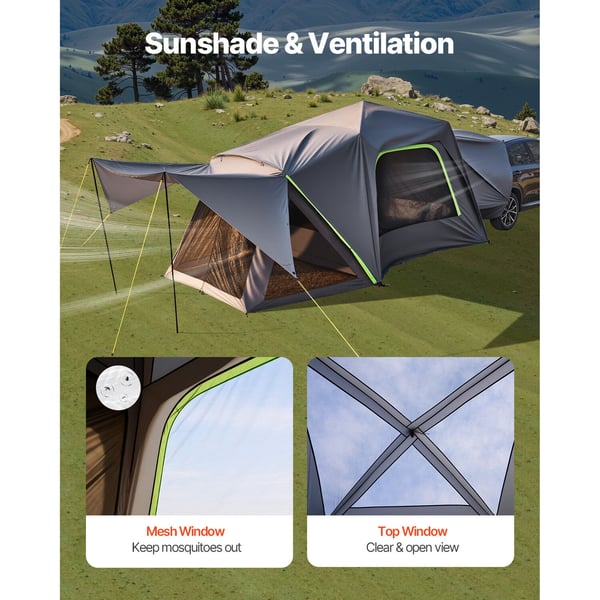 SUV Camping Telt, 305x310x230 cm, Vandtæt, Dobbelt Lag, Opbevaring