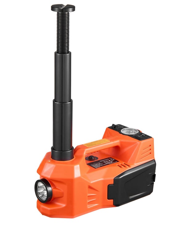 Elektrisk domkraft med pump och mutterdragare, 5 ton, 292x120x155 mm