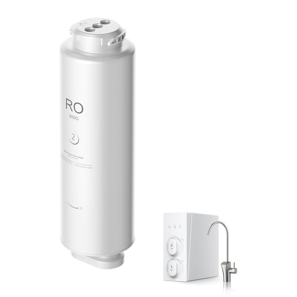 Omvänd osmos vattenfilterbyte, 100x341 mm, vit, filtrering
