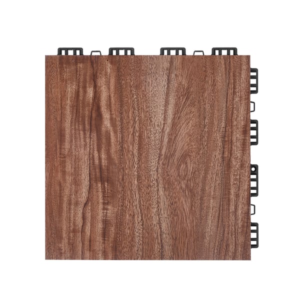 Tanssilattialaatat, 31.5x31.5x1.7 cm, ruskea, kannettava lukittuva lattia