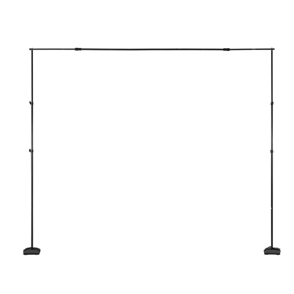 Baggrundsstativ, Justerbart fotobaggrundsstativ sæt, 260x300 cm, Sort, Kraftig
