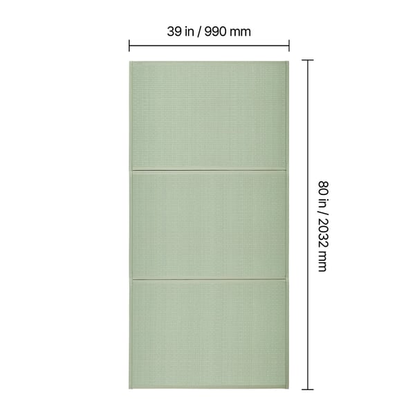 Tatamimatta, 203x99x1,3 cm, Natur, Fällbar, Rishalm