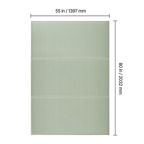 Tatamimatta, 203,2x139,7x1,3 cm, Natur, Hopfällbar, Rishalm