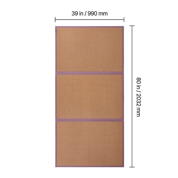 Tatamimatta, 203x99x1,3 cm, Beige, Rattan