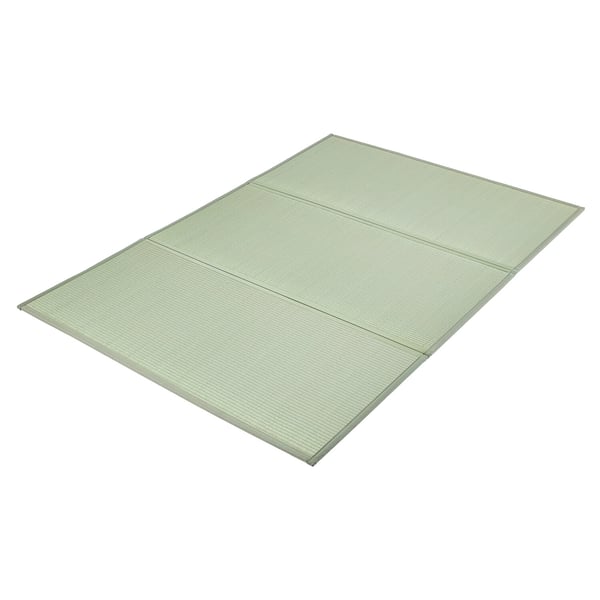Tatamimatta, Fällbar japansk golvmadrass 210,8x139,7x1,3 cm, Natur, Rishalm