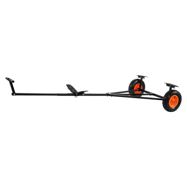 Bådtrailer-dolly, 245x108x47,5 cm, justerbar længde, kulstofstål