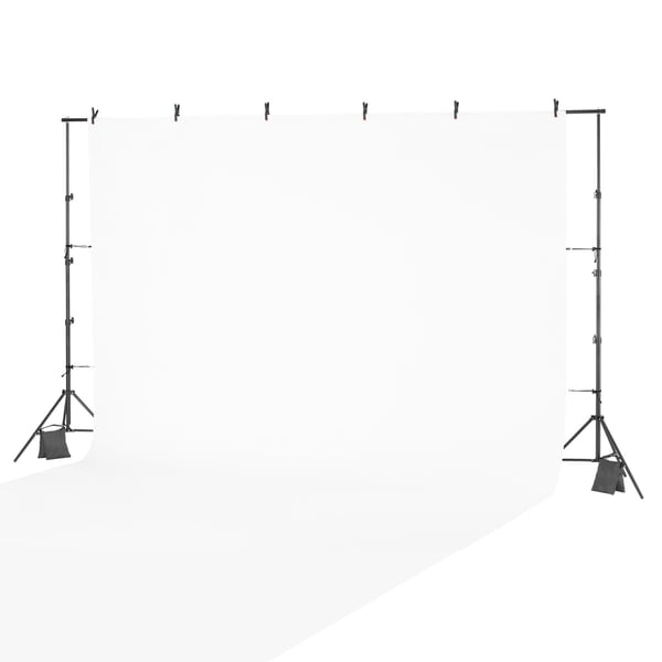 Baggrundsstativ, 260x300 cm, Sort, Justerbart Stål